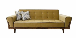 Sarı Üçlü Koltuk - 